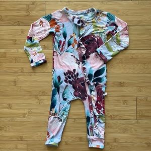 🌸 EUC Posh Peanut Forrest Queen Ruffled Zippered Romper